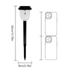Lampe solaire à tête facettée, couleurs changeantes, lot de 2
