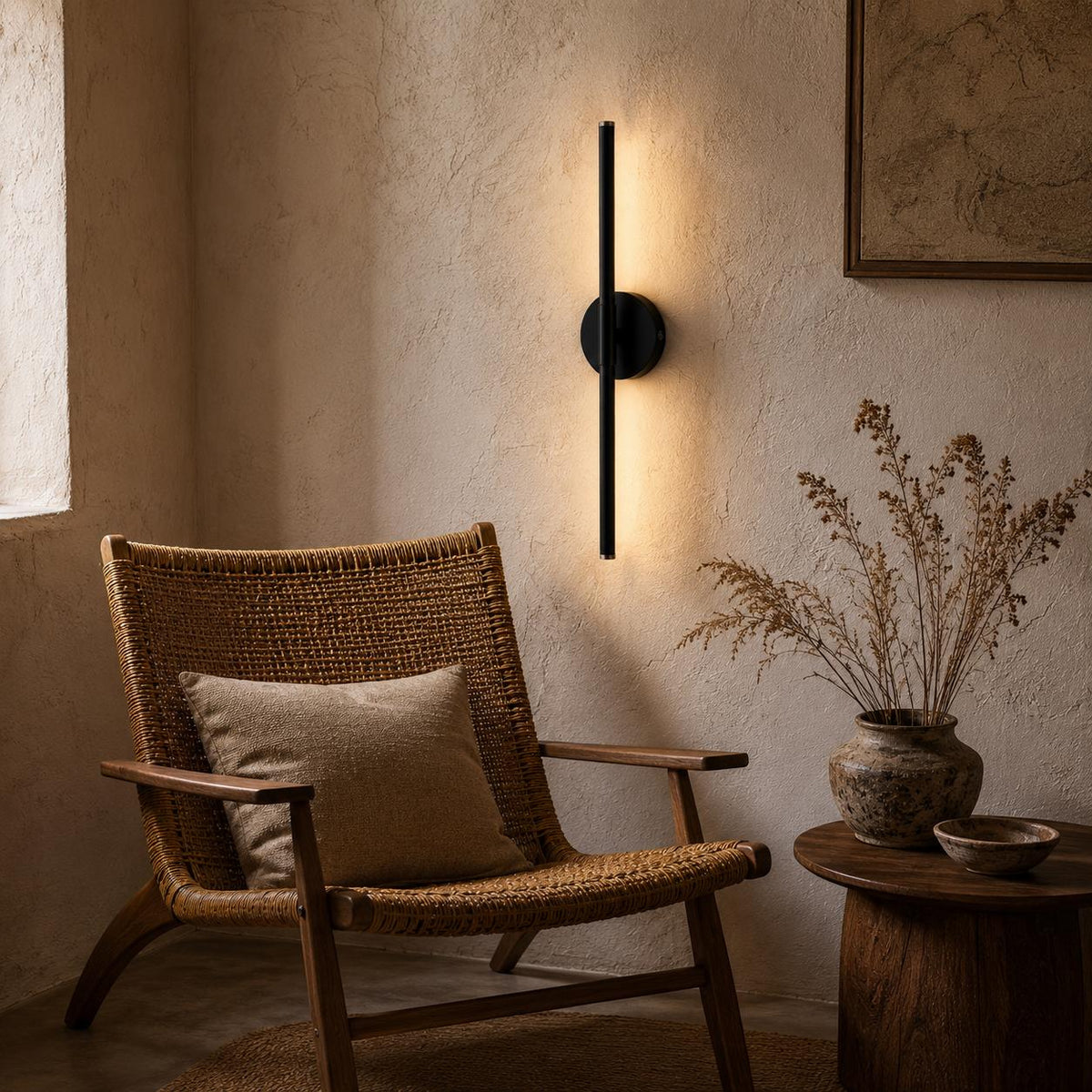 Applique tige lumineuse rechargeable de 72 cm pivotante