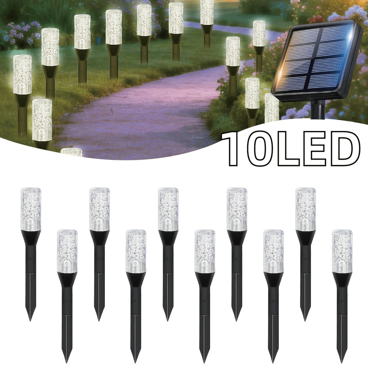 Lumière blanche / 13.68 pieds/4.17 mètres (10 LED)