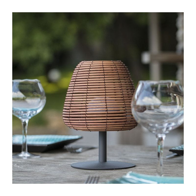 Lampe de table d'extérieur sans fil en aluminium, sept modèles