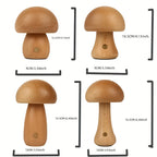 Lampe champignon en bois sans fil, veilleuse tactile rechargeable