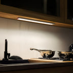 Lot de 2 réglettes LED 60 cm en aluminium, batterie standard ou longue