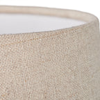 Applique murale à variateur rotatif, abat-jour beige en tissu E14