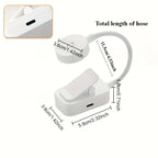 Lampe de lecture ronde à pince rechargeable avec câble USB