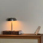 Lot de 2 lampes champignon sans fil en métal doré brossé, tactiles