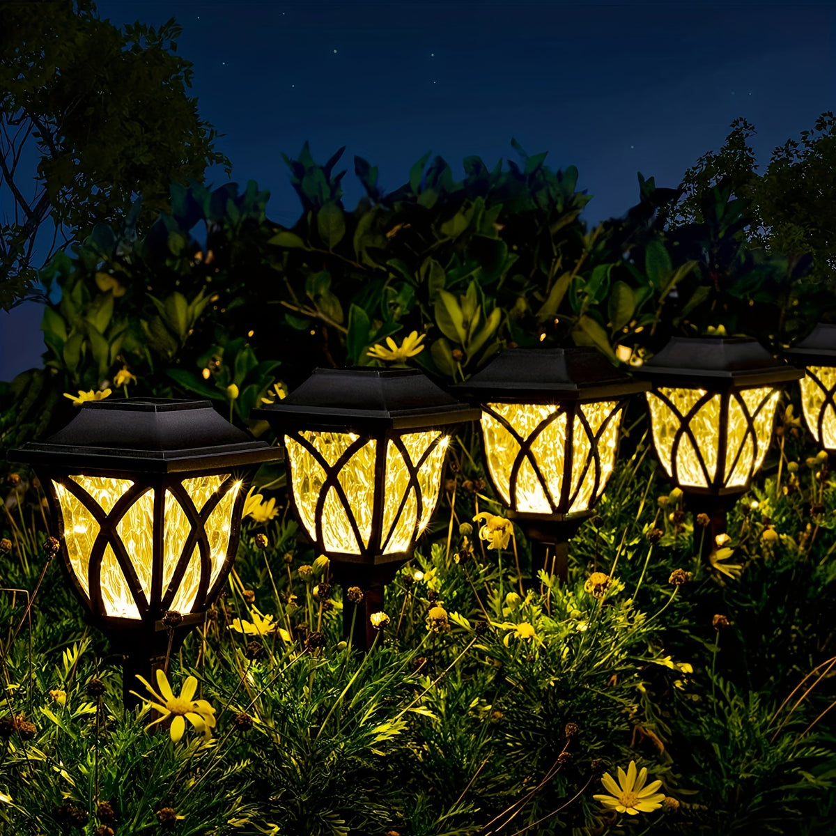 Lampe solaire à treillis de 32 cm, blanc chaud, froid ou multicolore