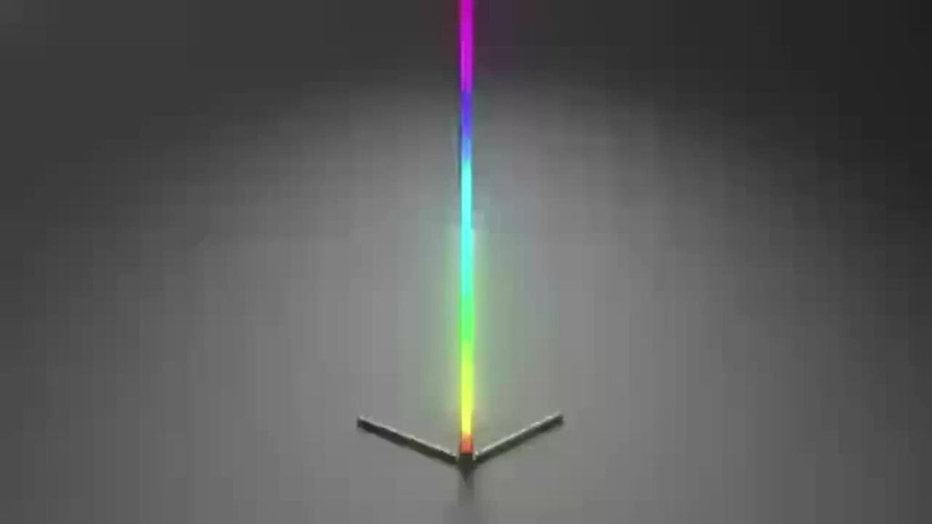 Lampadaire LED RVB 155 cm en aluminium sur trépied, appli