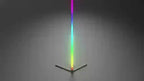 Lampadaire LED RVB 155 cm en aluminium sur trépied, appli