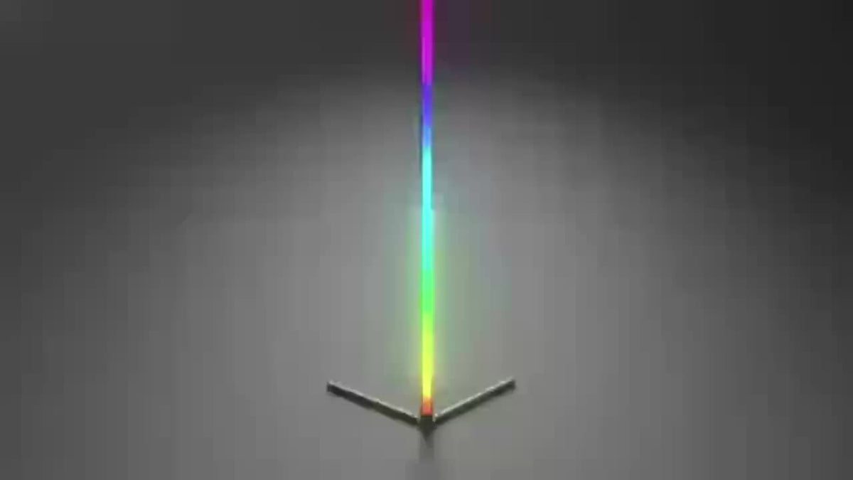 Lampadaire LED RVB 155 cm en aluminium sur trépied, appli