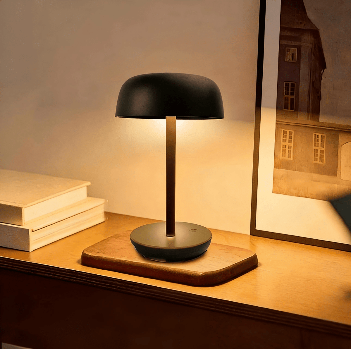 Lampe champignon solaire rechargeable aussi en USB-C