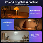 Lampe d'ambiance sans fil effet vague, deux modes et 16 couleurs