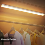 Lot de 3 barres LED à détecteur, 10 à 50 cm, blanc chaud ou froid