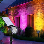Spot solaire extérieur à piquet, 9 LED aux couleurs changeantes