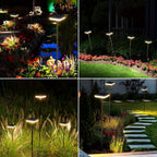 Lampe solaire de jardin oscillante sur tige souple, lot de 4 IP65
