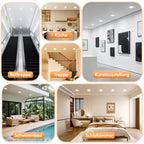 Lot de 6 spots LED carrés encastrés 9W pour salon et chambre
