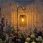 Lanterne en rotin style bambou - 1 pièce