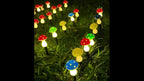 Guirlande solaire de champignons bleus à planter, 8 modes