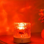 Lampe d'ambiance vague d'eau Ø 8 cm, tactile et télécommande à pile