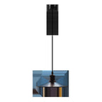 Abat-jour soucoupe en métal noir pour suspension, lot de 4, Ø 25,5 cm