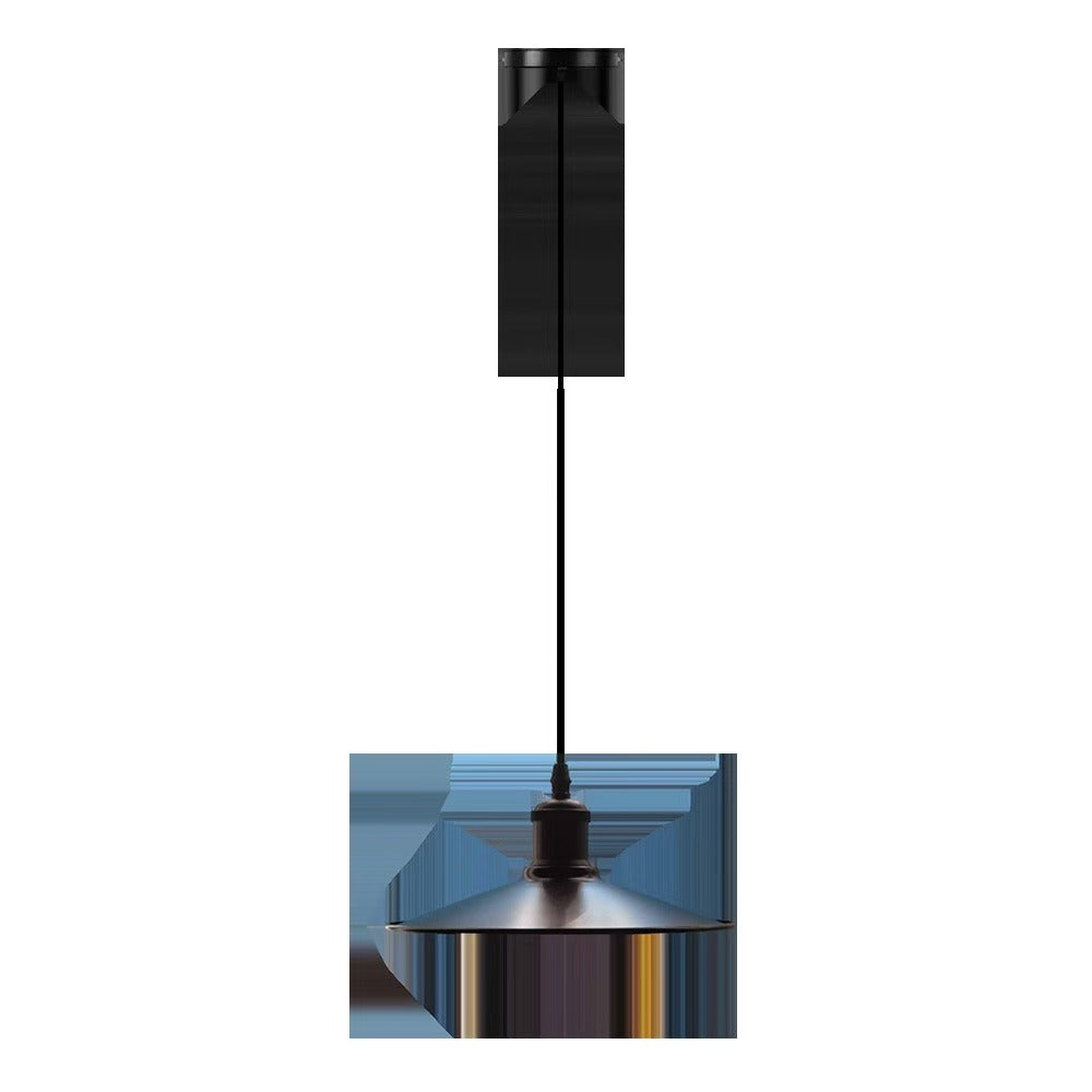 Abat-jour soucoupe en métal noir pour suspension, lot de 4, Ø 25,5 cm