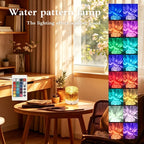 Lampe d'ambiance vague d'eau Ø 8 cm, tactile et télécommande à pile