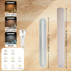 Réglette LED rechargeable 42 cm avec télécommande, trois teintes