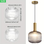 Verre de remplacement globe côtelé Ø 20 cm, quatre teintes