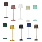 Lampe de chevet sans fil plissée, neuf coloris, tactile, 36 cm