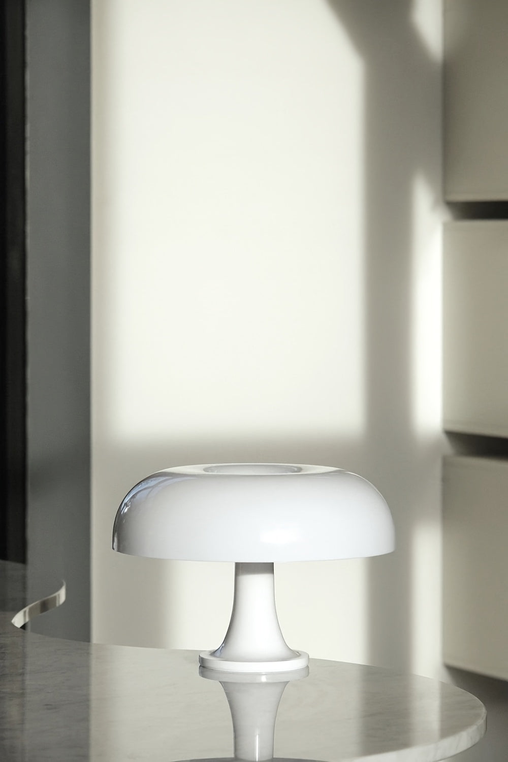 Lampe champignon blanche en acrylique, variateur et trois teintes, USB