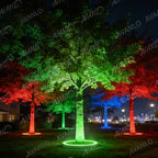 Spot extérieur en anneau LED pour tronc d'arbre, aluminium IP65