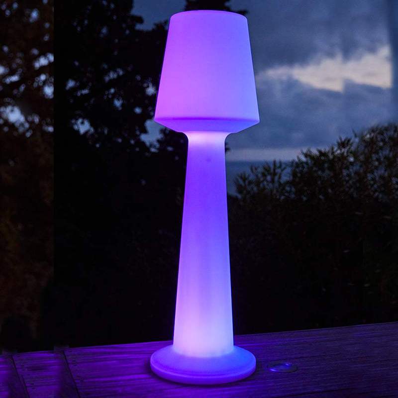 Lampadaire solaire lumineux RVB 110 cm avec télécommande