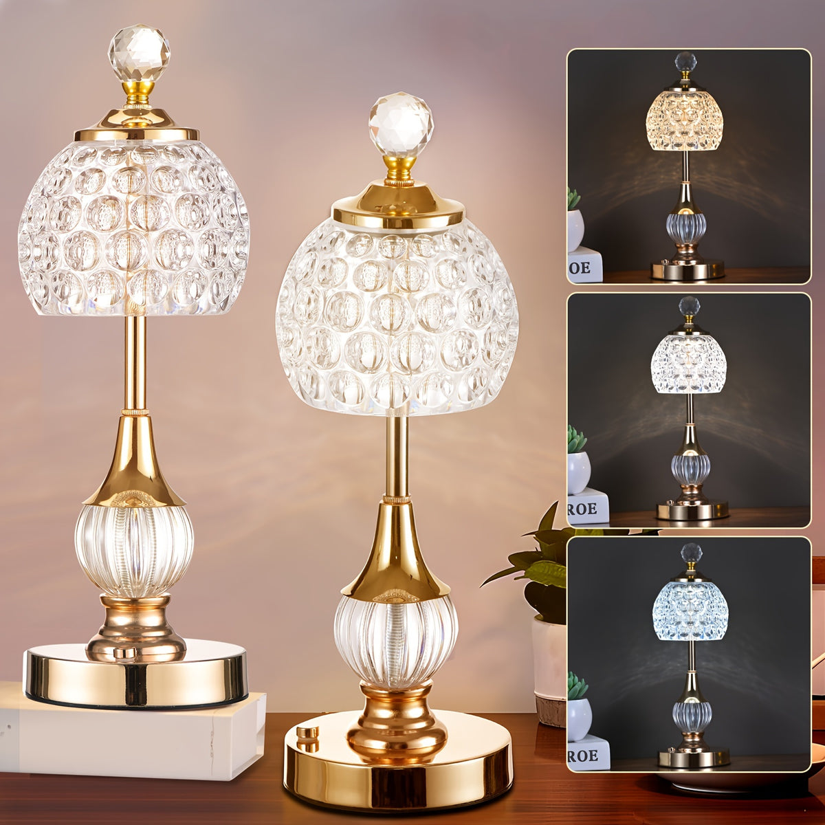 Une lampe dorée pour le salon et les dîners