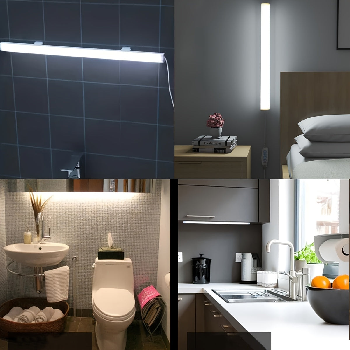 Réglette LED USB lumière blanche, câble de 150 cm, 40 ou 50 cm