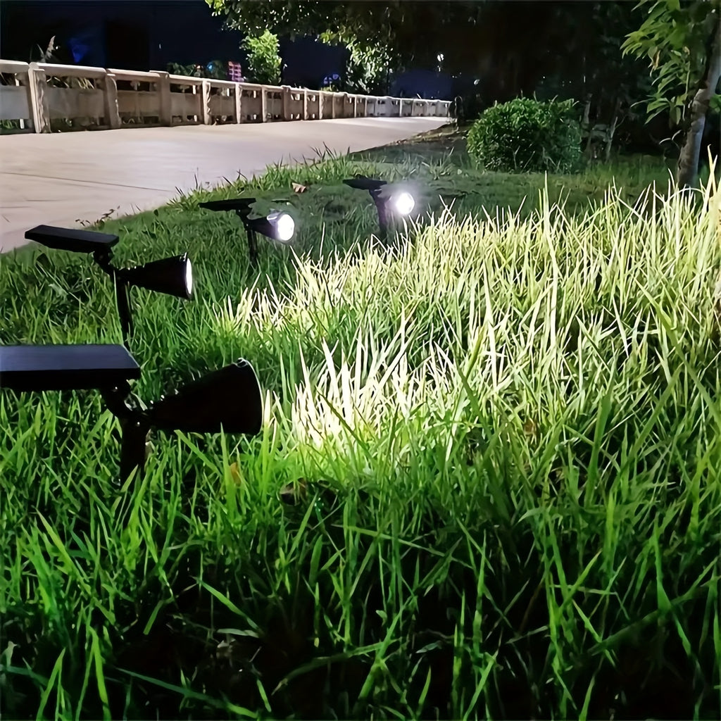 Spot solaire extérieur à piquet, 9 LED aux couleurs changeantes