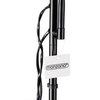 Lampadaire vasque avec liseuse flexible, noir ou blanc, 175 cm