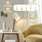 Lot de 2 lampes de chevet E14 orange, petite ou orientable