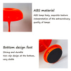 Lampe champignon sans fil rétro au chapeau anneau, blanche ou orange