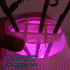 Lampe vase imprimée en 3D à spirale, vert ou lilas, USB, 19 cm