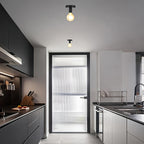 Plafonnier douille E27 noir minimaliste, Ø 10 cm, de 1 à 4 pièces