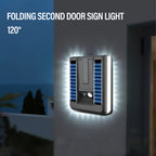 Applique solaire pliable à détecteur, tête rabattable à 120°