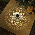 Applique solaire à motifs projetés, cylindre ajouré, lot de 2