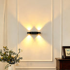 Applique murale LED noire extra-plate à détecteur, lot de 2, 3 teintes