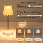 Lampe gestuelle sans fil en cloche, RVB, blanc, orange ou rose