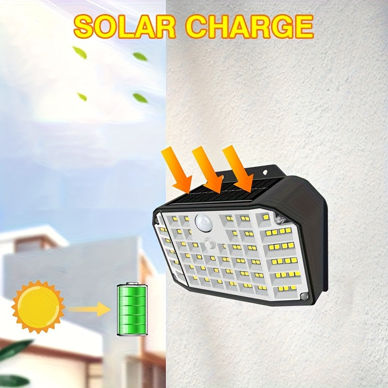 Applique solaire compacte à détecteur, 12,5 cm, trois modes
