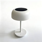 Lampe de table champignon solaire et USB-C, tactile, noire ou blanche