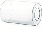 Lot de 3 cylindres de remplacement en verre transparent, Ø 9 cm