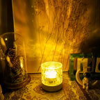 Lampe d'ambiance vague d'eau Ø 8 cm, tactile et télécommande à pile