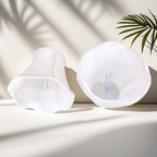Abat-jour cloche festonnés à galon tressé, lot de 3 ou 6, Ø 13 cm