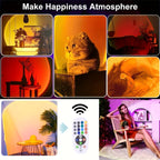 Lampe d'ambiance projection coucher de soleil RVB, télécommande
