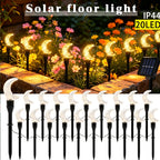 Guirlande solaire croissants de lune à bulles, 20 LED sur 5 m, IP44